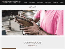 Tablet Screenshot of hopewellfootwear.com